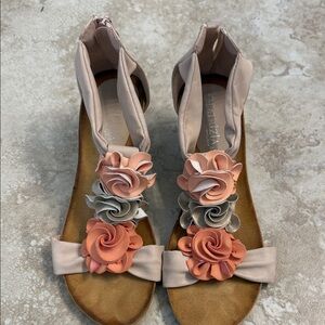 Ladies wedge open toe sandals